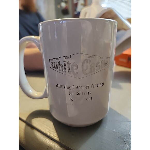 White Castle Other - White Castle 80th Anniversary Coffee Mug 2001 Collectible Fast Food Memorabilia